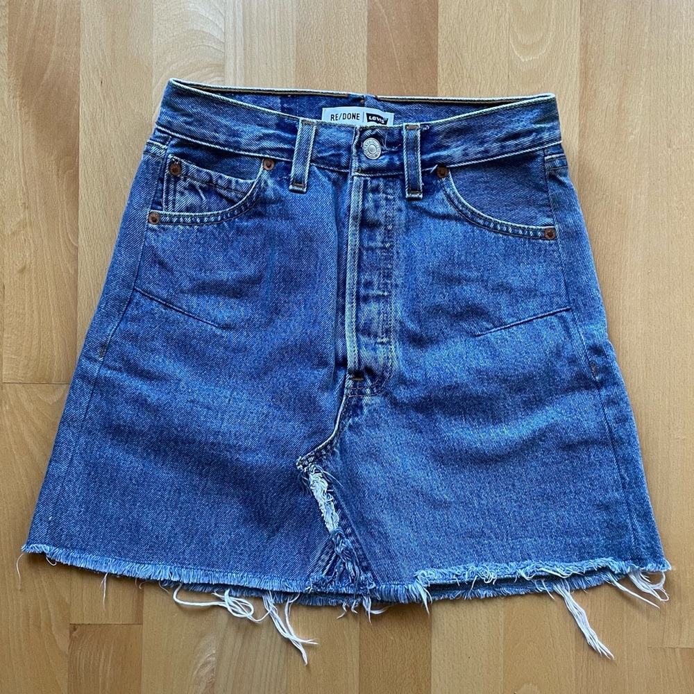 Re/Done 90s Mini Skirt